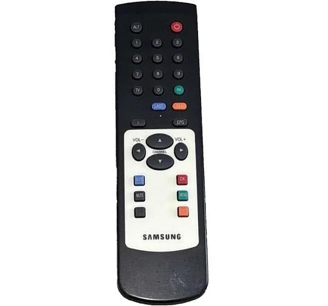 Samsung Black Remote Control Sam001 • Multi-color Buttons