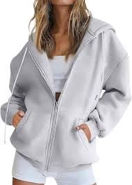 Amazon.com: Zip Up Hoodie Women Fleece Jacket Oversized Hooded Sweatshirt Cute Y2k Preppy Comfort Travel Hoodies Casual Sports Sweat Y2k Zip Up Jackets with Pocket Winter Coats Cute Teen College Workout Clothes :