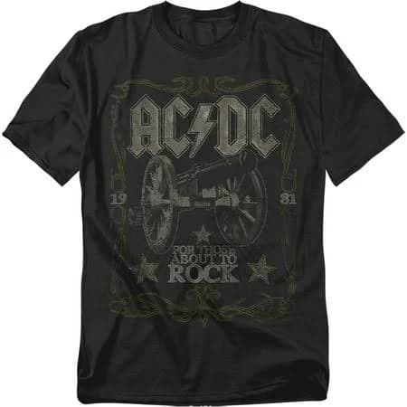 AC/DC Men's Rock Label T-Shirt