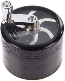 1.5 Inche Hand Seasoning Spice Cracker Crusher Grinder with Handle(Black)