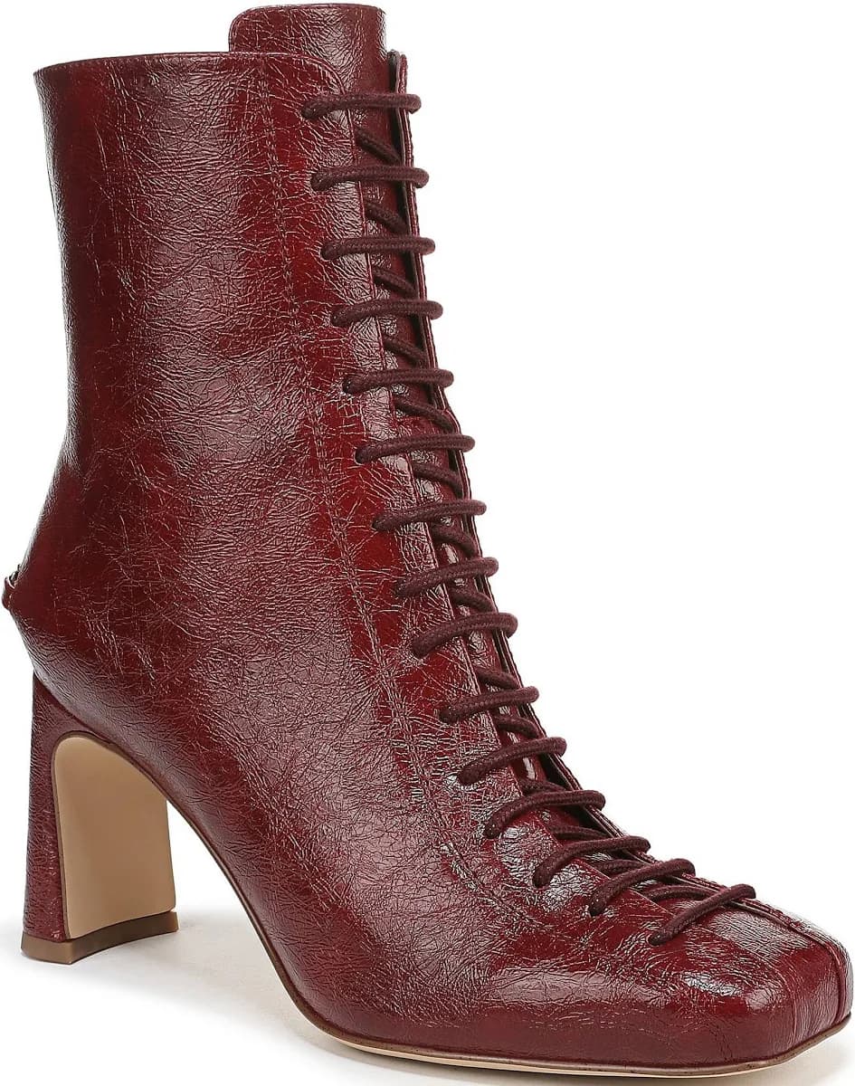 Circus NY by Sam Edelman Women's Kendra Lace-Up Block Heel Ankle Boots