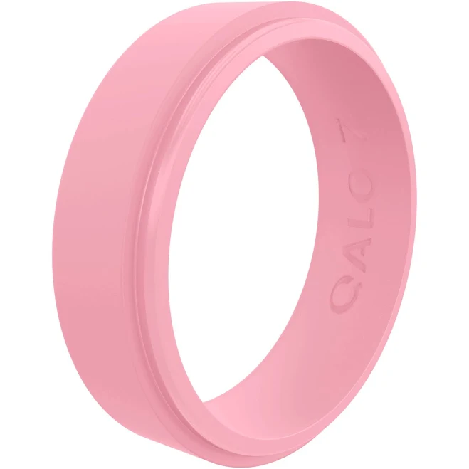 Qalo Women's Narrow Polished Step Edge Ring