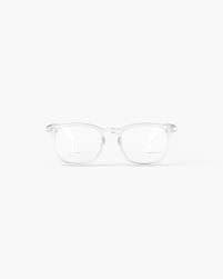 #E Crystal | Trendy Trapeze White glasses- IZIPIZI