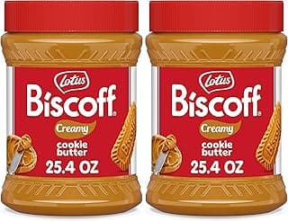 Lotus Biscoff Cookie Butter Spread,Creamy,non GMO + Vegan,25.4oz,(Pack of 2)