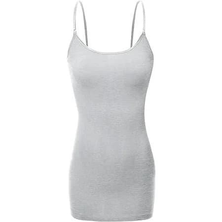Women's Cami Tank Top with Adjustable Spaghetti Strap