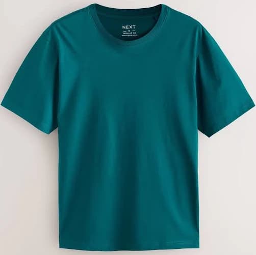NEXT Regular Mens Fit Essential Crew Neck Cotton T-Shirt