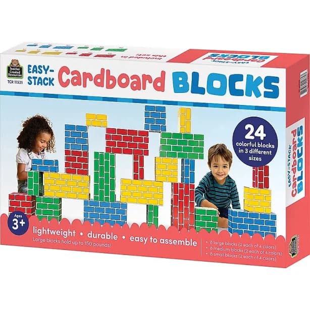 Teacher Created Resources Easy-Stack Cardboard Blocks