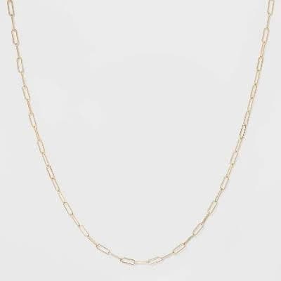 A New Day Paper Clip Chain Necklace
