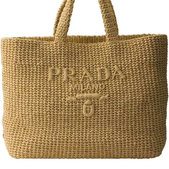 PRADA Crochet Tote Bag
