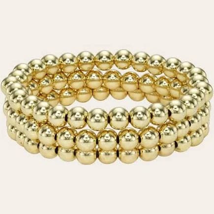 Zoe Lev Jewelry 6mm Bead Bracelet Stack
