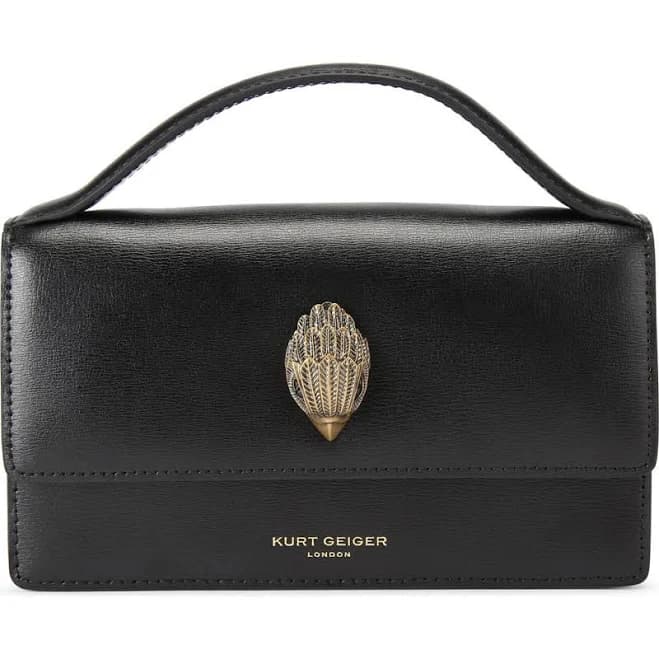 Kurt Geiger London Women's Small Bond Leather Top Handle Bag