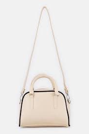 Buy Lucky Bees Women Brand Logo Cross Body Bag, Beige Online | Brands For Less