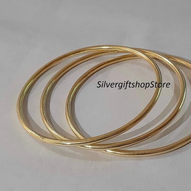 18K Gold Plated Bangle Set