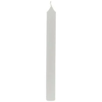 Tag 8 Straight Classic White Taper Paraffin Wax Candle