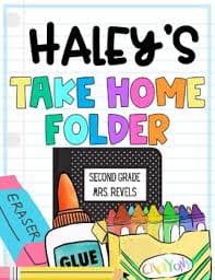 Take Home Folder Covers EDITABLE by Teacher Bee Designs | TPT