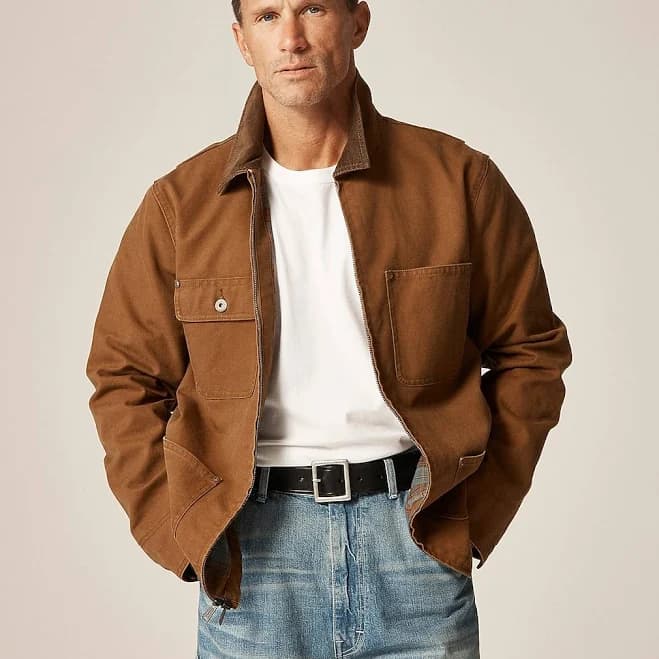 J.Crew Men's Wallace & Barnes Duck Canvas Utility Jacket