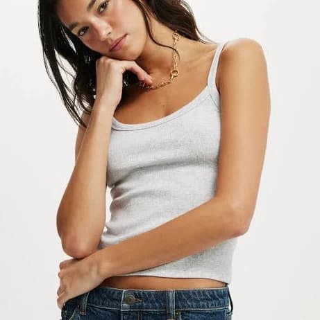 Cotton On Women's Goldie Rib Scoop Cami