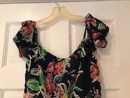 Z) EUC! City Studio Womens Size Medium Floral Hawaiian Shorts Jumper Romper | eBay