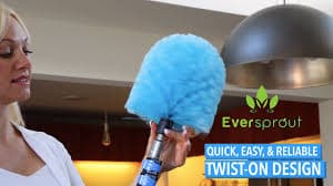 Amazon.com: EVERSPROUT Twist-On Cobweb Duster (Soft Bristles) | Indoor & Outdoor use Brush Attachment | Fits Standard 3/4 inch Threaded Poles | Brush Only (Pole Sold Separately) | Spider Cobweb Duster Head :