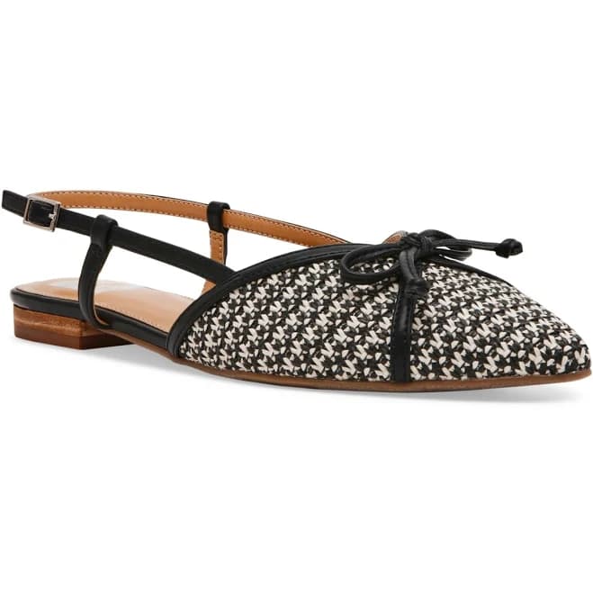 DV Dolce Vita Women's Carsen Bow Pointed-Toe Slingback Flats