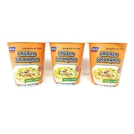 Nora Kitchen Chicken Sotanghon Instant Vermicelli Chicken Soup,46g, 3 Pack ES7