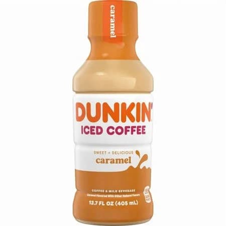 Dunkin Donuts Iced Coffee Caramel 13.7 fl oz 12 Pack