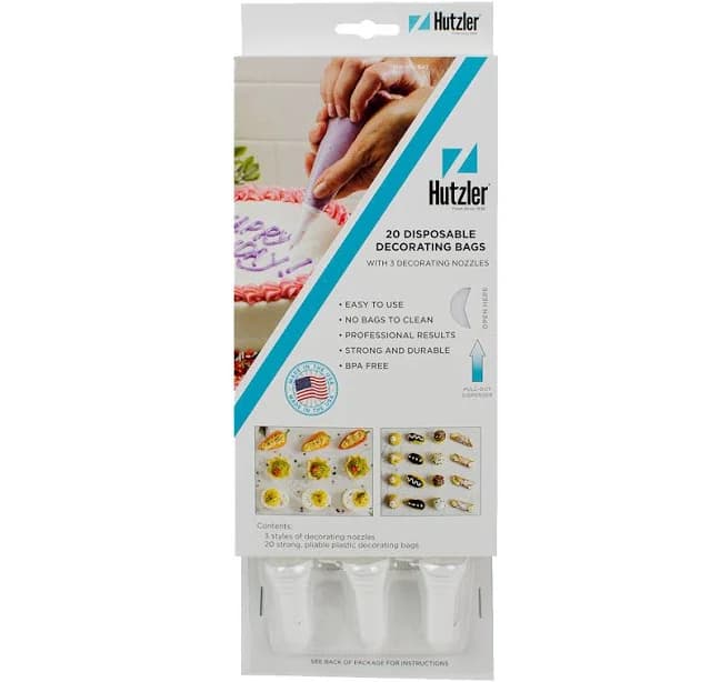 Disposable Decorating Bags & Nozzles Set
