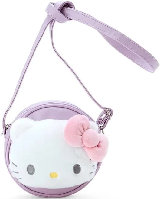 Hello Kitty Plush Face Crossbody Bag