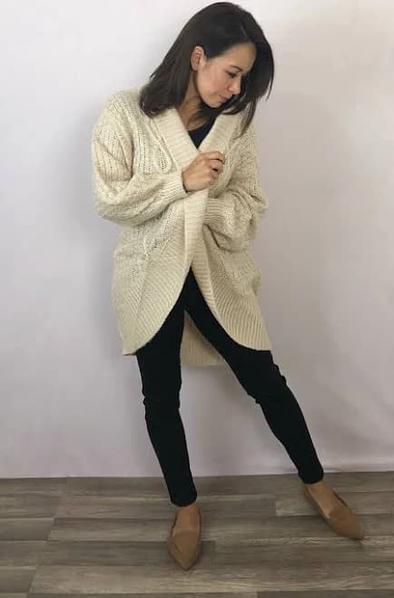 Chunky Cable Knit Cardigan