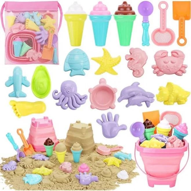 Osbb Beach Toys Collapsible Bucket Shovels