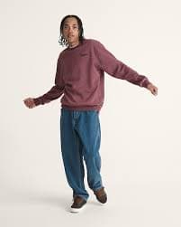 Vans 66 Crew Sweatshirt in Port Royale Red | Vans