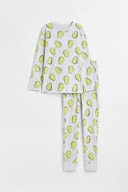 Cotton pyjamas - White/Croissants - Kids | H&M