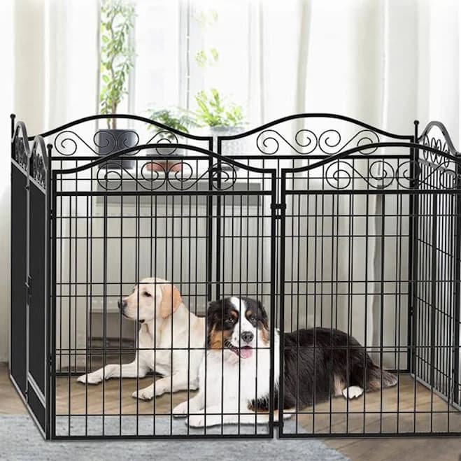 BingoPaw Heavy Duty 8-Panel Metal Indoor & Outdoor Dog Playpen