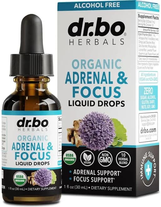 Adrenal Support Supplements Liquid Drops
