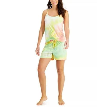 Jenni Tie-Dyed Cami & Shorts Loungewear Set