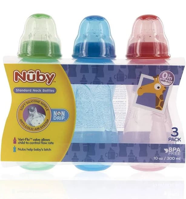 Nuby 3-Pack Bottles 10 oz.