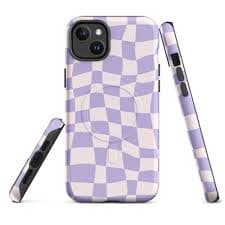 Purple Checkered Magsafe® Tough Case for Iphone® - Etsy Australia