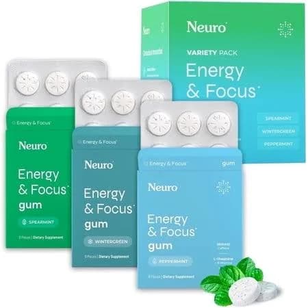 Neuro Energy & Focus Gum Variety Pack