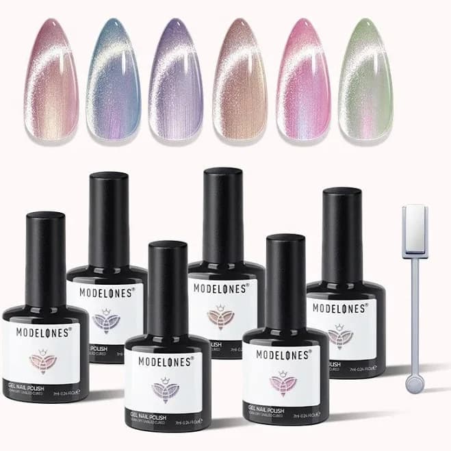 Modelones Pearlescent Glow Gel Nail Polish Set