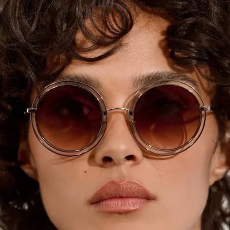 Jimmy Fairly Women's Mischa Round Metal Sunglasses