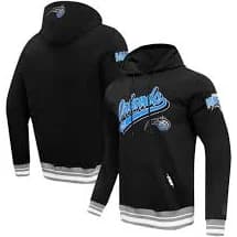 Men's Pro Standard Black Orlando Magic Script Tail Pullover Hoodie