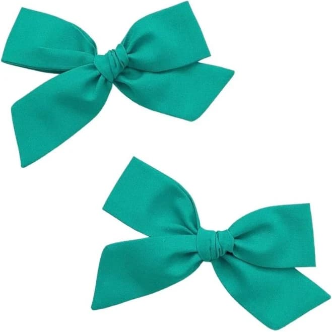 All The Little Bows - Classic Bow | Truly Teal - Headband, Clip, or Pigtail Clip Set - All The Little Bows Clip