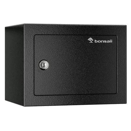 Bonsaii Safe Small Home Money Safe Box with Key Lock