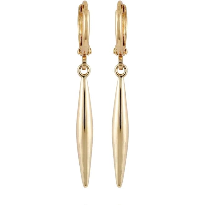 Vince Camuto Gold-Tone Spear Dangle Huggie Hoop Earrings