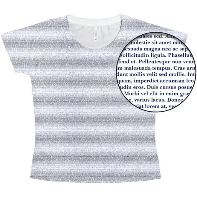 Custom Book On T-Shirt