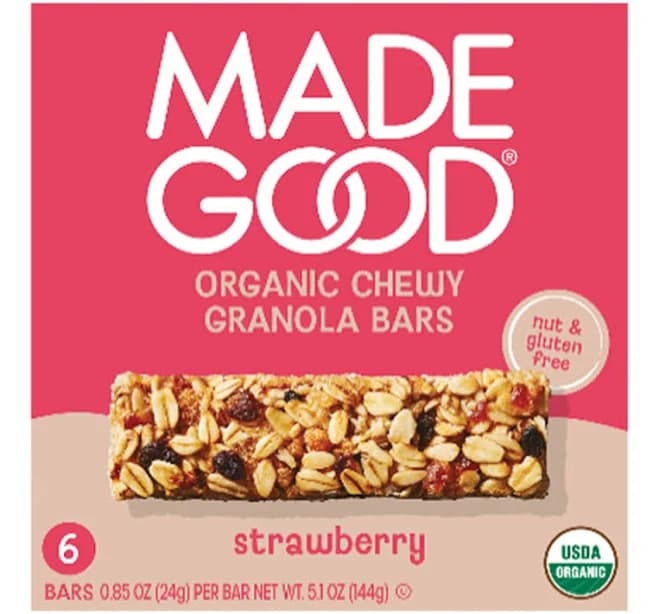 MadeGood Granola Bars Strawberry