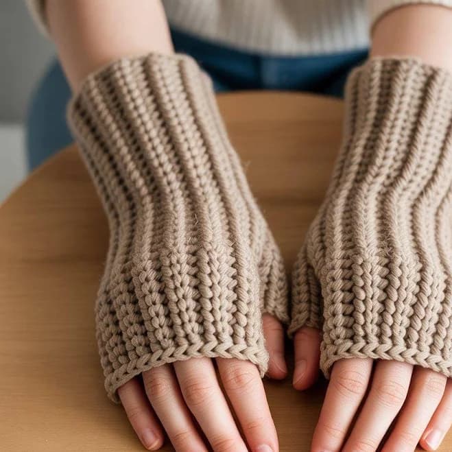 Crochet Fingerless Mittens