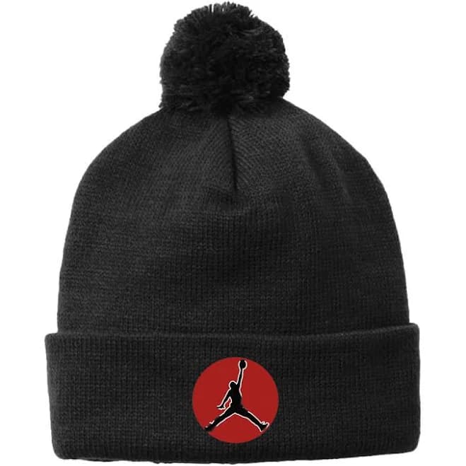 Jumpman Logo Beanie with Pom Pom