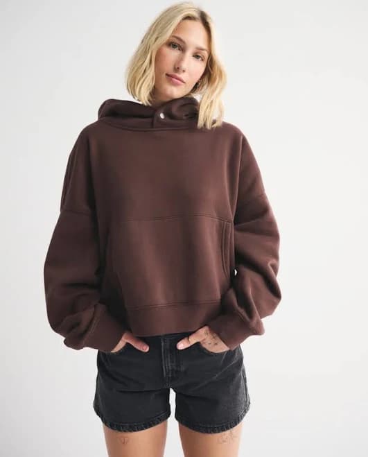 Abercrombie & Fitch Women's Sunday Boxy Hoodie
