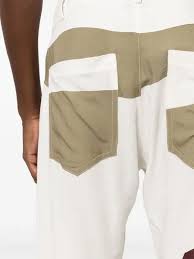 Amir Slama Graphic-Print Linen-Blend Trousers - Neutrals | Editorialist